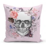 - realhomescomtr-K3672 - Realhomes Realhomes Etnik Kurukafa Motifli Dijital Baskılı Modern Yastık Kırlent Kılıfı Realhomes