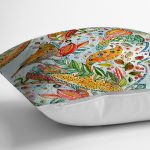 - realhomescomtr-K3676-2 - Realhomes Realhomes Kuş motifli Dijital Baskılı Modern Yastık Kırlent Kılıfı Realhomes