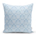 - realhomescomtr-K3690 - Realhomes  Realhomes Açık Mavi Dijital Baskılı Modern Yastık Kırlent Kılıfı Realhomes