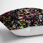 - realhomescomtr-K3700-2 - Realhomes Realhomes Renkli Yıldızlar Özel tasarım Dijital Baskılı Yastık Kırlent Kılıfı Realhomes