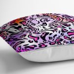 - realhomescomtr-K3705-2 - Realhomes Realhomes Renkli Leopar Desenli Dijtal Baskılı Modern Yastık Kırlent Kılıfı Realhomes