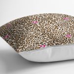 - realhomescomtr-K3712-2 - Realhomes Realhomes Leopar Motifli Dijital Baskılı Yastık Kırlent Kılıfı Realhomes