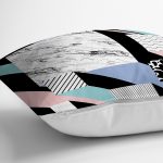 - realhomescomtr-K3714-2 - Realhomes Realhomes Mermer Desenli Dijital Baskılı Modern Yastık Kırlent Kılıfı Realhomes