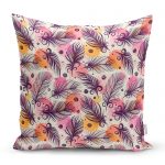 - realhomescomtr-K3715 - Realhomes Realhomes Renkli Tüyler Dijtal Baskılı Modern Yastık Kırlent Kılıfı Realhomes