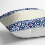 - realhomescomtr-K3722-2 - Realhomes Realhomes Nazar Boncuğu Motifli Dijital Baskılı Modern Yastık Kırlent Kılıfı Realhomes