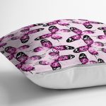 - realhomescomtr-K3728-2 - Realhomes Realhomes Mor Kelebek Motifli Dijital Baskılı Modern Yastık Kırlent Kılıfı Realhomes