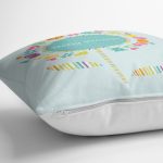 - realhomescomtr-K4343-1 - Realhomes Mint Yeşili Baby Shower Tasarımlı Çocuk Odası Yastık Kırlent Kılıfı Realhomes