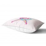 - Dik-4317-1 - Realhomes Pembe Zeminde Denizkızı Desenli Dijital Baskılı Çocuk Odası Dikdörtgen Yastık Kılıfı Realhomes