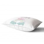 - Dik-4358-1 - Realhomes Beyaz Zeminde Baby Shower Özel Tasarım Çocuk Odası Dikdörtgen Yastık Kılıfı Realhomes