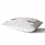 - Dik-4360-1 - Realhomes Sevimli Panda Özel Tasarımlı Çocuk Odası Dikdörtgen Yastık Kılıfı Realhomes