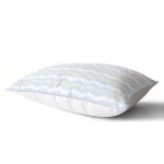 - Dik-4363-1 - Realhomes Mavi Altın Varaklı Çizgi Motifli Çocuk Odası Dikdörtgen Yastık Kılıfı Realhomes