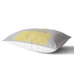 - Dik-4376-1 - Realhomes Pembe Zeminde Gri Sarı Ayıcık Bebek Odası Dikdörtgen Yastık Kılıfı Realhomes