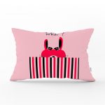 Hungry Aslan Motifli Dijital Baskılı Bebek Odası Dikdörtgen Yastık Kılıfı Realhomes