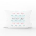 Gri Zeminde Sevimli Ayıcık Motifli Bebek Odası Dikdörtgen Yastık Kılıfı Realhomes