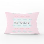 Gri Zeminde Renkli Şemsiyeler Bebek Odası Dikdörtgen Yastık Kılıfı Realhomes