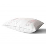 - Dik-4401-1 - Realhomes Pembe Zeminde Renkli Şemsiyeler Bebek Odası Dikdörtgen Yastık Kılıfı Realhomes