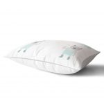 - Dik-4408-1 - Realhomes Yeşil Zeminde Mutlu Ayıcık Desenli Bebek Odası Dikdörtgen Yastık Kılıfı Realhomes