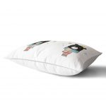 - Dik-4417-1 - Realhomes Pembe Zeminli Uçan Sevimli Penguen Tasarımlı Bebek Odası Dikdörtgen Yastık Kılıfı Realhomes