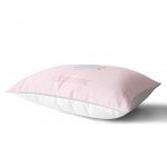 Pembe Zeminli Çizgili Özel Tasarım Bebek Odası Dikdörtgen Yastık Kılıfı Realhomes