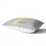 - Dik-4453-1 - Realhomes  Pembe Zeminde Uçan Balon Desenli Bebek Odası Dikdörtgen Yastık Kılıfı Realhomes