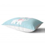 Wellcome Baby Desenli Dijital Baskılı Bebek Odası Dikdörtgen Yastık Kılıfı Realhomes