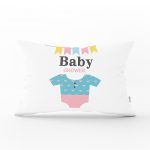 Pembe Zeminde Oyuncak Desenli Bebek Odası Dikdörtgen Yastık Kılıfı Realhomes