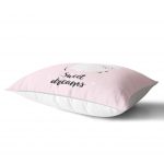 - Dik-4492-1 - Realhomes Mavi Zeminde Sevimli Kuzucuk Tasarımlı Bebek Odası Dikdörtgen Yastık Kılıfı Realhomes