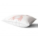 - Dik-4505-1 - Realhomes Pembe Zeminde Ay ve Bulut Desenli Bebek Odası Dikdörtgen Yastık Kılıfı Realhomes