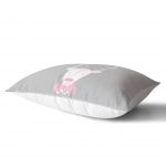 Gri Zeminde Sevimli Filler Özel Tasarımlı Bebek Odası Dikdörtgen Yastık Kılıfı Realhomes