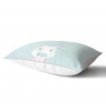 - Dik-4516-1 - Realhomes Happy Holiday ve Kuşlar Özel Tasarım Bebek Odası Dikdörtgen Yastık Kılıfı Realhomes