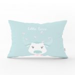 - Dik-4516 - Realhomes Happy Holiday ve Kuşlar Özel Tasarım Bebek Odası Dikdörtgen Yastık Kılıfı Realhomes