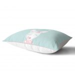 - Dik-4520-1 - Realhomes Pembe Renkte Little Love Özel Tasarımlı Bebek Odası Dikdörtgen Yastık Kılıfı Realhomes