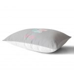 - Dik-4536-1 - Realhomes Gri Zeminli Lets Shower Fil Desenli Bebek Odası Dikdörtgen Yastık Kılıfı Realhomes