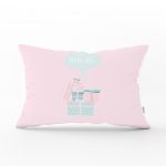 - Dik-4550 - Realhomes Gri Unicorn At Desenli Dijital Baskılı Bebek Odası Dikdörtgen Yastık Kılıfı Realhomes