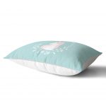 - Dik-4554-1 - Realhomes Pembe Zeminli Happy Birthday Unicorn Desenli Bebek Odası Dikdörtgen Yastık Kılıfı Realhomes