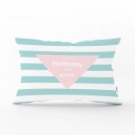 Yeşil Zeminde Unicorn At Desenli  Bebek Odası Dikdörtgen Yastık Kılıfı Realhomes