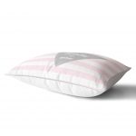 - Dik-4558-1 - Realhomes Yeşil Çizgili Happy Birthday Tasarımlı Bebek Odası Dikdörtgen Yastık Kılıfı Realhomes