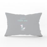 - Dik-4569 - Realhomes Pembe Zeminli Kuğu Motifli Çocuk Odası Dikdörtgen Yastık Kılıfı Realhomes