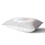 - Dik-4571-1 - Realhomes Wellcome Little One Yazılı Özel Tasarım Çocuk Odası Dikdörtgen Yastık Kılıfı Realhomes