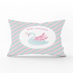 - Dik-4571 - Realhomes Wellcome Little One Yazılı Özel Tasarım Çocuk Odası Dikdörtgen Yastık Kılıfı Realhomes