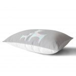 - Dik-4581-1 - Realhomes Pembe Zeminde Sevimli Geyik Tasarımlı Çocuk Odası Dikdörtgen Yastık Kılıfı Realhomes