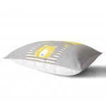 - Dik-4583-1 - Realhomes Pembe Zeminde Unicorn Geyikler Tasarımlı Çocuk Odası Dikdörtgen Yastık Kılıfı Realhomes