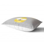 - Dik-4586-1 - Realhomes  Gri Zeminde Ayıcık Motifli Dijital Baskılı Çocuk Odası Dikdörtgen Yastık Kılıfı Realhomes