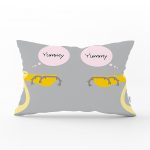 - Dik-4591 - Realhomes Gri Zeminde Akvaryum Temalı Çocuk Odası Dikdörtgen Yastık Kılıfı Realhomes