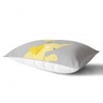 - Dik-4595-1 - Realhomes Sarı Zigzaglı I Love Animal Desenli Çocuk Odası Dikdörtgen Yastık Kılıfı Realhomes