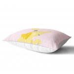 - Dik-4596-1 - Realhomes Pembe Gri Zigzag Zeminle I Love Animal Çocuk Odası Dikdörtgen Yastık Kılıfı Realhomes