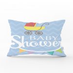 - Dik-4597 - Realhomes Uçan Balonlar ve Fil Desenli Çocuk Odası Dikdörtgen Yastık Kılıfı Realhomes