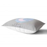 - Dik-4599-1 - Realhomes Pembe Zeminde Uçan Balonlar ve Fil Desenli Çocuk Odası Dikdörtgen Yastık Kılıfı Realhomes