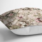 - realhomescomtr-K3732-2 - Realhomes  Realhomes Krem Zeminde Rengarenk Çiçekler Özel Tasarım Dijital Baskılı Modern Yastık Kırlent Kılıfı Realhomes