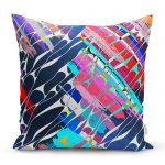 - realhomescomtr-K3737 - Realhomes Realhomes Suluboya Desenli Dijital Baskılı Modern Yastık Kırlent Kılıfı Realhomes